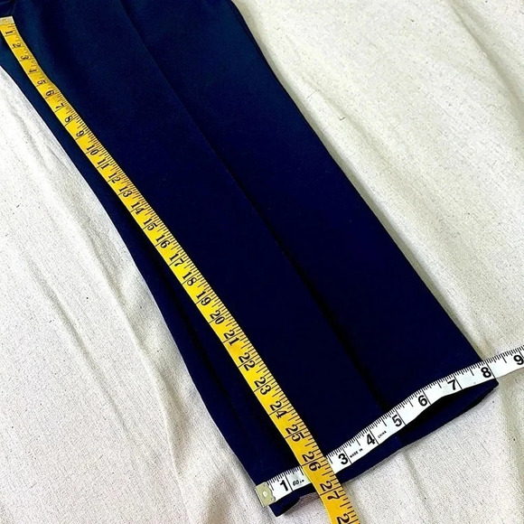 Ann Taylor Loft Maternity Casual Trouser Dress Pants Size 10M Navy Straight Leg - Picture 13 of 16